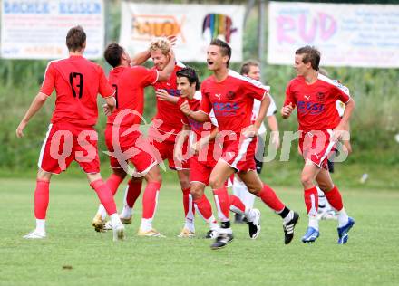 Fussball. OEFB Cup. Spittal gegen WAS/St. Andrae. Torjubel Spittal. Seeboden, am 27.7.2007.
Foto: Kuess
---
pressefotos, pressefotografie, kuess, qs, qspictures, sport, bild, bilder, bilddatenbank