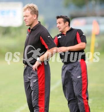 Fussball. OEFB Cup. Spittal gegen WAS/St. Andrae. Trainer Sepp Rabitsch und Suvad Rovcanin (Spittal). Seeboden, am 27.7.2007.
Foto: Kuess
---
pressefotos, pressefotografie, kuess, qs, qspictures, sport, bild, bilder, bilddatenbank