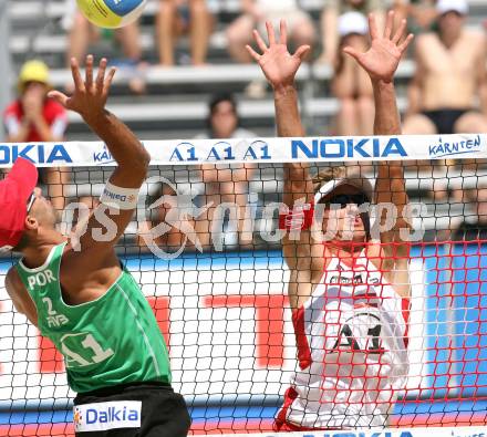 Beachvolleyball. Grand Slam.  Daniel Hupfer  (Oesterreich). Klagenfurt, am 1.8.2007.
Foto: Kuess
---
pressefotos, pressefotografie, kuess, qs, qspictures, sport, bild, bilder, bilddatenbank