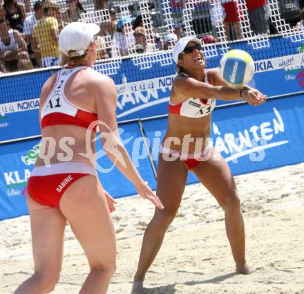 Beachvolleyball. Grand Slam. Montagnoll-Ebenbichler Sara, Swoboda Sabine (Österreich). Klagenfurt, am 2.8.2007.
Foto: Kuess
---
pressefotos, pressefotografie, kuess, qs, qspictures, sport, bild, bilder, bilddatenbank