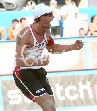 Beachvolleyball. Grand Slam. Florian Gosch (Oersterreich). Klagenfurt, am 1.8.2007.
Foto: Kuess 
---
pressefotos, pressefotografie, kuess, qs, qspictures, sport, bild, bilder, bilddatenbank