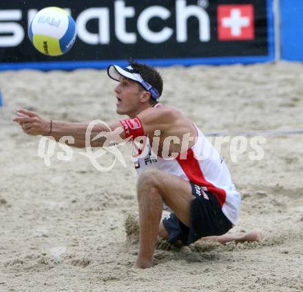 Beachvolleyball. Grand Slam. Huber Alexander (Oesterreich). Klagenfurt, am 3.8.2007.
Foto: Kuess 
---
pressefotos, pressefotografie, kuess, qs, qspictures, sport, bild, bilder, bilddatenbank