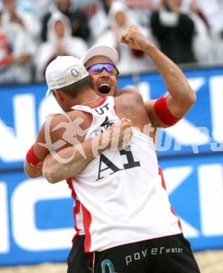 Beachvolleyball. Grand Slam.  Florian Gosch, Alexander Horst (Oesterreich). Klagenfurt, am 3.8.2007.
Foto: Kuess
---
pressefotos, pressefotografie, kuess, qs, qspictures, sport, bild, bilder, bilddatenbank