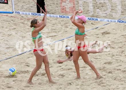 Beachvolleyball. Grand Slam. Schwaiger Doris, Schwaiger Stefanie (Oesterreich). Klagenfurt, am 3.8.2007.
Foto: Kuess
---
pressefotos, pressefotografie, kuess, qs, qspictures, sport, bild, bilder, bilddatenbank