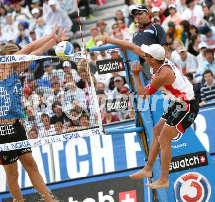 Beachvolleyball. Grand Slam.  Alexander Horst (Oesterreich). Klagenfurt, am 3.8.2007.
Foto: Kuess 
---
pressefotos, pressefotografie, kuess, qs, qspictures, sport, bild, bilder, bilddatenbank