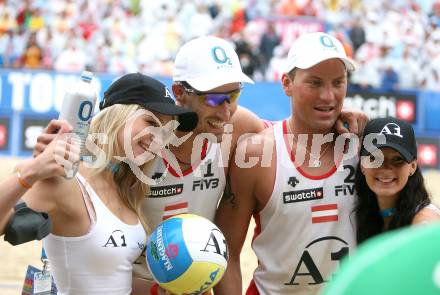 Beachvolleyball. Grand Slam.  Florian Gosch, Alexander Horst (Oesterreich). Klagenfurt, am 3.8.2007.
Foto: Kuess
---
pressefotos, pressefotografie, kuess, qs, qspictures, sport, bild, bilder, bilddatenbank