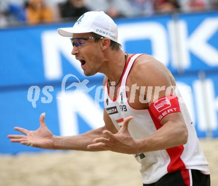 Beachvolleyball. Grand Slam.  Florian Gosch (Oesterreich). Klagenfurt, am 3.8.2007.
Foto: Kuess
---
pressefotos, pressefotografie, kuess, qs, qspictures, sport, bild, bilder, bilddatenbank