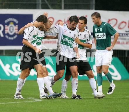 Fussball Bundesliga. Austria Kaernten gegen Mattersburg. Torjubel Kaernten. Klagenfurt, am 11.8.2007.
Foto: Kuess
---
pressefotos, pressefotografie, kuess, qs, qspictures, sport, bild, bilder, bilddatenbank