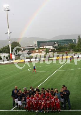 Fussball. Regionalliga. SV Spittal Stadioneroeffnung.  Nachwuchskicker, Regenbogen. Spittal, am 14.8.2007.
Foto: Kuess
---
pressefotos, pressefotografie, kuess, qs, qspictures, sport, bild, bilder, bilddatenbank