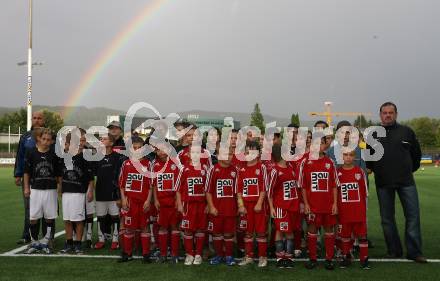 Fussball. Regionalliga. SV Spittal Stadioneroeffnung. Nachwuchsmannschaften, Regenbogen. Spittal, am 14.8.2007.
Foto: Kuess
---
pressefotos, pressefotografie, kuess, qs, qspictures, sport, bild, bilder, bilddatenbank