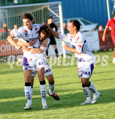 Fussball Regionalliga. SAK gegen Spittal. Torjubel SAK. Klagenfurt, am 25.8.2007.
Foto: Kuess 
---
pressefotos, pressefotografie, kuess, qs, qspictures, sport, bild, bilder, bilddatenbank