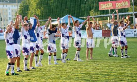 Fussball Regionalliga. SAK gegen Spittal. Jubel (SAK). Klagenfurt, am 25.8.2007.
Foto: Kuess 
---
pressefotos, pressefotografie, kuess, qs, qspictures, sport, bild, bilder, bilddatenbank