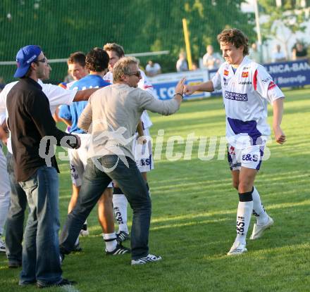 Fussball Regionalliga. SAK gegen Spittal. Torjubel SAK. Klagenfurt, am 25.8.2007.
Foto: Kuess 
---
pressefotos, pressefotografie, kuess, qs, qspictures, sport, bild, bilder, bilddatenbank