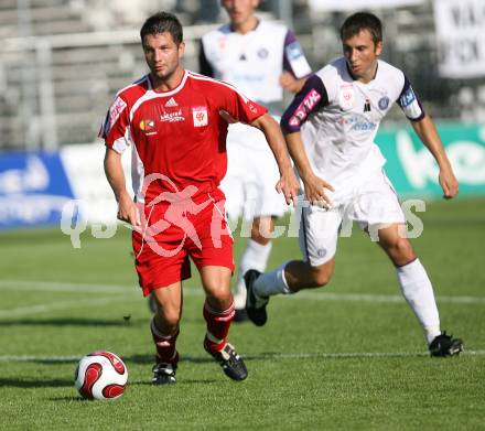 Fussball. Red Zac. FC Kaernten gegen FK Austria Magna Amateure. Ronald Brunmayr (FCK). Klagenfurt, am 25.8.2007.
Foto: Kuess
---
pressefotos, pressefotografie, kuess, qs, qspictures, sport, bild, bilder, bilddatenbank