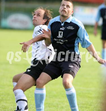 Fussball Unterliga West. Treffen gegen Dellach/Gail. Klaus Lierzer (Treffen), Michael Ziehaus (Dellach). Treffen, am 1.9.2007.
Foto: Kuess 
---
pressefotos, pressefotografie, kuess, qs, qspictures, sport, bild, bilder, bilddatenbank