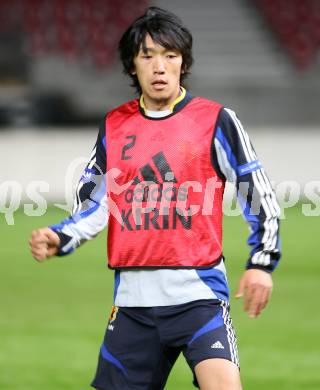 Fussball. Laenderspiel Oesterreich gegen Japan. Trainingslager Nationalteam Oesterreich. Abschlusstraining Nationalteam Japan im Stadion Klagenfurt. Nakamura.  Klagenfurt, am 6.9.2007.
Foto: Kuess
---
pressefotos, pressefotografie, kuess, qs, qspictures, sport, bild, bilder, bilddatenbank