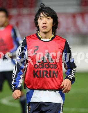 Fussball. Laenderspiel Oesterreich gegen Japan. Trainingslager Nationalteam Oesterreich. Abschlusstraining Nationalteam Japan im Stadion Klagenfurt. Nakamura.  Klagenfurt, am 6.9.2007.
Foto: Kuess
---
pressefotos, pressefotografie, kuess, qs, qspictures, sport, bild, bilder, bilddatenbank