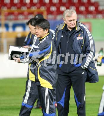 Fussball. Laenderspiel Oesterreich gegen Japan. Trainingslager Nationalteam Oesterreich. Abschlusstraining Nationalteam Japan im Stadion Klagenfurt. Trainer Ivica Osim. Klagenfurt, am 6.9.2007.
Foto: Kuess
---
pressefotos, pressefotografie, kuess, qs, qspictures, sport, bild, bilder, bilddatenbank