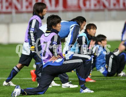 Fussball. Laenderspiel Oesterreich gegen Japan. Trainingslager Nationalteam Oesterreich. Abschlusstraining Nationalteam Japan im Stadion Klagenfurt.  Klagenfurt, am 6.9.2007.
Foto: Kuess
---
pressefotos, pressefotografie, kuess, qs, qspictures, sport, bild, bilder, bilddatenbank