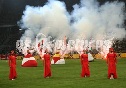 Fussball. Laenderspiel Oesterreich gegen Japan. Stadioneroeffnung.  Kaerntner Fahne. Klagenfurt, am 7.9.2007.
Foto: Kuess
---
pressefotos, pressefotografie, kuess, qs, qspictures, sport, bild, bilder, bilddatenbank