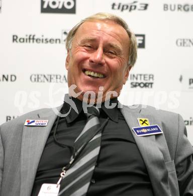 Fussball. Laenderspiel Oesterreich gegen Japan. Pressekonferenz. Trainer Josef Hickersberger (Oesterreich).  Klagenfurt, am 7.9.2007.
Foto: Kuess
---
pressefotos, pressefotografie, kuess, qs, qspictures, sport, bild, bilder, bilddatenbank