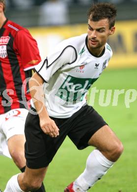 Fussball Bundesliga. SK Austria Kaernten gegen LASK Linz. Alexander Hauser (Kaernten). Hypo Group Arena. Klagenfurt, am 22.9.2007.
Foto: Kuess 
---
pressefotos, pressefotografie, kuess, qs, qspictures, sport, bild, bilder, bilddatenbank