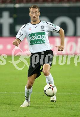 Fussball Bundesliga. SK Austria Kaernten gegen LASK Linz. Manuel Ortlechner (Kaernten). Hypo Group Arena. Klagenfurt, am 22.9.2007.
Foto: Kuess 
---
pressefotos, pressefotografie, kuess, qs, qspictures, sport, bild, bilder, bilddatenbank