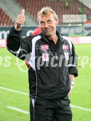 Fussball Bundesliga. SK Austria Kaernten gegen LASK Linz. Trainer Karl Daxbacher (LASK). Hypo Group Arena. Klagenfurt, am 22.9.2007.
Foto: Kuess 
---
pressefotos, pressefotografie, kuess, qs, qspictures, sport, bild, bilder, bilddatenbank