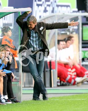 Fussball Bundesliga. SK Austria Kaernten gegen LASK Linz. Trainer Walter Schachner (Kaernten). Hypo Group Arena. Klagenfurt, am 22.9.2007.
Foto: Kuess 
---
pressefotos, pressefotografie, kuess, qs, qspictures, sport, bild, bilder, bilddatenbank