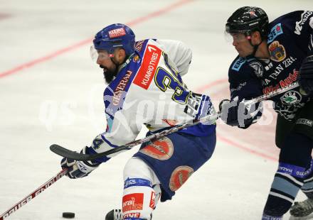 Erste Bank Eishockey Bundesliga. VSV gegen Alba Volan Fetiva. Markus Peintner (VSV), Viktor Tokaji (Alba Volan). Villach, am 27.9.2007.
Foto: Kuess
---
pressefotos, pressefotografie, kuess, qs, qspictures, sport, bild, bilder, bilddatenbank