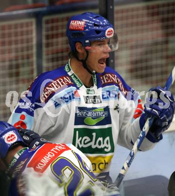 Erste Bank Eishockey Bundesliga. VSV gegen Alba Volan Fetiva. Thomas Raffl  (VSV). Villach, am 27.9.2007.
Foto: Kuess
---
pressefotos, pressefotografie, kuess, qs, qspictures, sport, bild, bilder, bilddatenbank