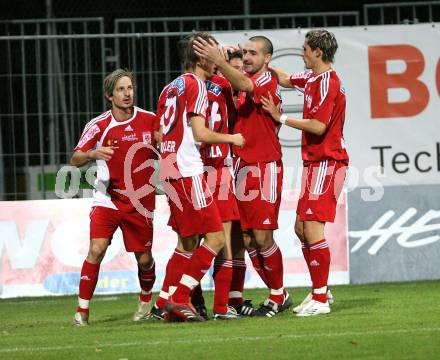 Fussball Red Zac. FC Kaernten gegen FC Gratkorn. Jubel FCK. Klagenfurt, am 28.9.2007.
Foto: Kuess
---
pressefotos, pressefotografie, kuess, qs, qspictures, sport, bild, bilder, bilddatenbank