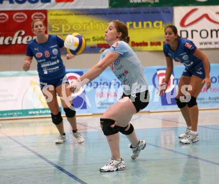 Volleyball MEVZA. ATSC Wildcats gegen Mladost Zagreb. Christine Stuermer, Elena Kaaden, Kerstin Pichler (Wildcats). Klagenfurt, am 29.9.2007.
Foto: Kuess
---
pressefotos, pressefotografie, kuess, qs, qspictures, sport, bild, bilder, bilddatenbank