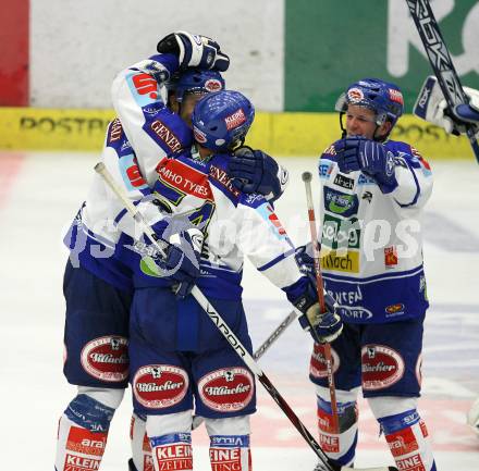 Erste Bank Eishockey Bundesliga. VSV gegen Graz 99ers. Jubel (VSV). Villach, am 30.9.2007.
Foto: Kuess 
---
pressefotos, pressefotografie, kuess, qs, qspictures, sport, bild, bilder, bilddatenbank