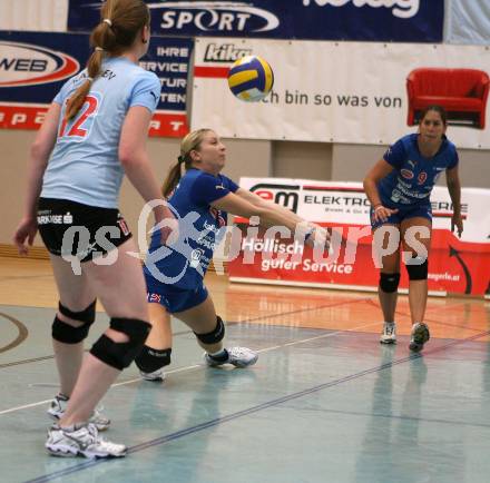 Volleyball MEVZA. ATSC Wildcats gegen Mladost Zagreb. Elena Kaaden, Kristina Thurner, Kerstin Pichler (Wildcats). Klagenfurt, am 29.9.2007.
Foto: Kuess
---
pressefotos, pressefotografie, kuess, qs, qspictures, sport, bild, bilder, bilddatenbank