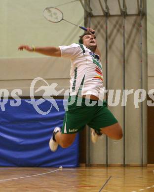 Badminton Bundesliga. ASKOE Kelag Kaernten. Peter Kreulitsch. Klagenfurt, am 4.10.2007.
Foto: Kuess
---
pressefotos, pressefotografie, kuess, qs, qspictures, sport, bild, bilder, bilddatenbank