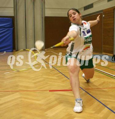 Badminton Bundesliga. ASKOE Kelag Kaernten. Belinda Heber. Klagenfurt, am 4.10.2007.
Foto: Kuess
---
pressefotos, pressefotografie, kuess, qs, qspictures, sport, bild, bilder, bilddatenbank