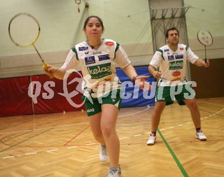 Badminton Bundesliga. ASKOE Kelag Kaernten. Mixed Doppel. Peter Kreulitsch, Belinda Heber. Klagenfurt, am 4.10.2007.
Foto: Kuess
---
pressefotos, pressefotografie, kuess, qs, qspictures, sport, bild, bilder, bilddatenbank