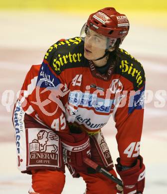 Erste Bank Eishockey Bundesliga. KAC gegen VSV. Dave Schuller (KAC). Klagenfurt, am 4.10.2007.
Foto: Kuess
---
pressefotos, pressefotografie, kuess, qs, qspictures, sport, bild, bilder, bilddatenbank