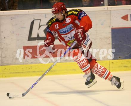 Erste Bank Eishockey Bundesliga. KAC gegen VSV. Benjamin Thomson (KAC). Klagenfurt, am 4.10.2007.
Foto: Kuess
---
pressefotos, pressefotografie, kuess, qs, qspictures, sport, bild, bilder, bilddatenbank