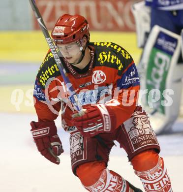 Erste Bank Eishockey Bundesliga. KAC gegen VSV. Benjamin Thomson (KAC). Klagenfurt, am 4.10.2007.
Foto: Kuess
---
pressefotos, pressefotografie, kuess, qs, qspictures, sport, bild, bilder, bilddatenbank