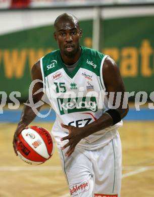 Basketball Bundesliga. Woerthersee Piraten gegen Team Swans Gmunden. Marquis Wright (Piraten). Klagenfurt, am 6.10.2007.
Foto: Kuess
---
pressefotos, pressefotografie, kuess, qs, qspictures, sport, bild, bilder, bilddatenbank