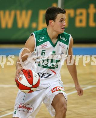 Basketball Bundesliga. Woerthersee Piraten gegen Team Swans Gmunden. Marco Breithuber (Piraten). Klagenfurt, am 6.10.2007.
Foto: Kuess
---
pressefotos, pressefotografie, kuess, qs, qspictures, sport, bild, bilder, bilddatenbank