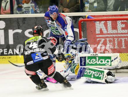 Erste Bank Eishockey Bundesliga. VSV gegen Innsbruck. Gert Prohaska, Thomas Raffl (VSV), Gerhard Unterluggauer (Innsbruck). Klagenfurt, am 7.10.2007.
Foto: Kuess 
---
pressefotos, pressefotografie, kuess, qs, qspictures, sport, bild, bilder, bilddatenbank