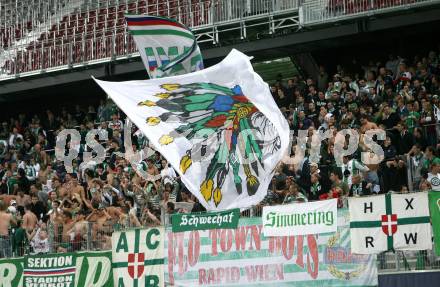 Fussball Bundesliga. SK Austria kaernten gegen Rapid Wien. Fansektor (Rapid). Klagenfurt, am 7.10.2007.
Foto: Kuess
---
pressefotos, pressefotografie, kuess, qs, qspictures, sport, bild, bilder, bilddatenbank