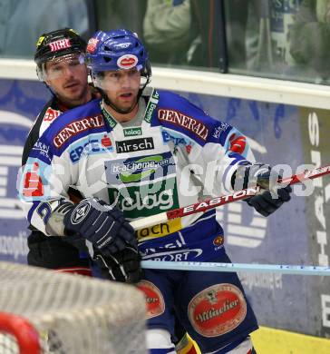 Erste Bank Eishockey Bundesliga. VSV gegen Vienna Capitals. Wolfgang Kromp (VSV), Yuri Tsurenkov (Caps). Villach, am 9.10.2007.
Foto: Kuess 
---
pressefotos, pressefotografie, kuess, qs, qspictures, sport, bild, bilder, bilddatenbank