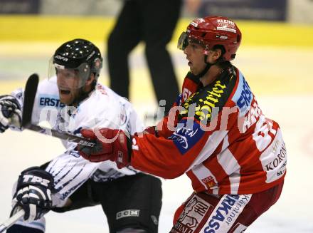 Erste Bank Eishockey Bundesliga. KAC gegen Alba Volan.  Torjubel. Chris Harand (KAC). Klagenfurt, am 9.10.2007.
Foto: Kuess
---
pressefotos, pressefotografie, kuess, qs, qspictures, sport, bild, bilder, bilddatenbank