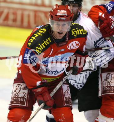 Erste Bank Eishockey Bundesliga. KAC gegen Alba Volan. Chad Hinz (KAC). Klagenfurt, am 9.10.2007.
Foto: Kuess
---
pressefotos, pressefotografie, kuess, qs, qspictures, sport, bild, bilder, bilddatenbank