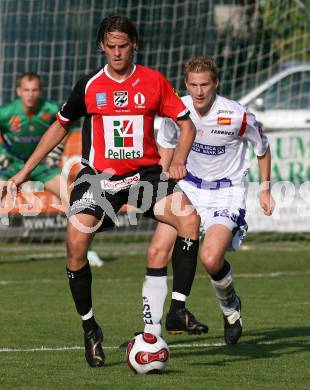 Fussball Regionalliga Mitte. SAK gegen WAC-St. Andrae. Claus Neidhardt (SAK), Zeljko Simic (WAC/St. Andrae). Klagenfurt, 13.10.2007
Foto: Kuess
---
pressefotos, pressefotografie, kuess, qs, qspictures, sport, bild, bilder, bilddatenbank