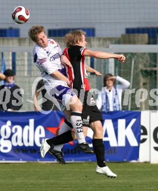 Fussball Regionalliga Mitte. SAK gegen WAC-St. Andrae.  Thomas reichhold (SAK), Christian Samitsch (St. Andrae).  Klagenfurt, 13.10.2007
Foto: Kuess
---
pressefotos, pressefotografie, kuess, qs, qspictures, sport, bild, bilder, bilddatenbank